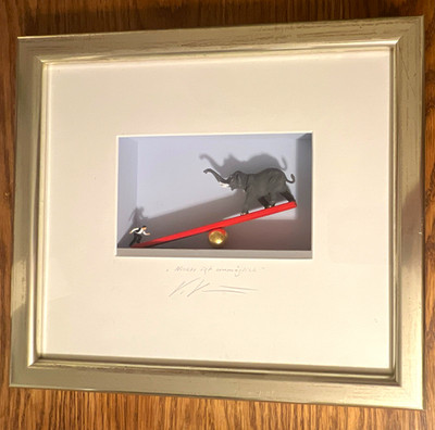 3D Bild von Volker Kühn,  Nichts ist unmöglich, gerahmt, signiert