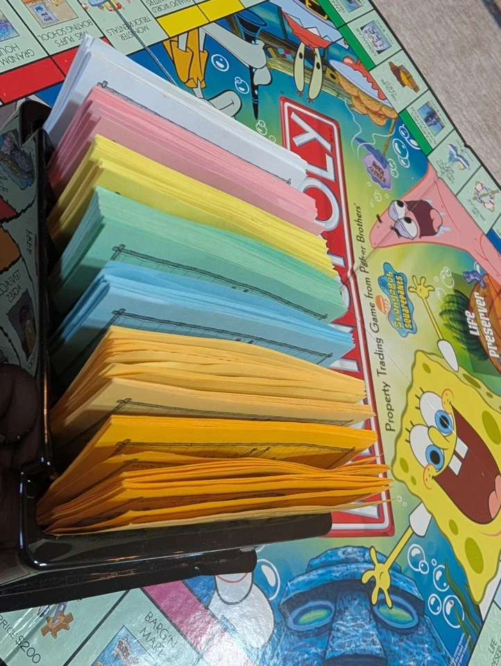 Monopoly SpongeBob SquarePants Board Game 2005 Hasbro Nick Missing Instructions - Image 3 of 4