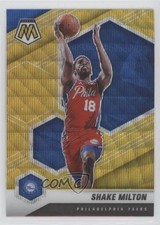2020-21 Panini Mosaic Mosaic Gold Wave Prizm Shake Milton #56 07mp