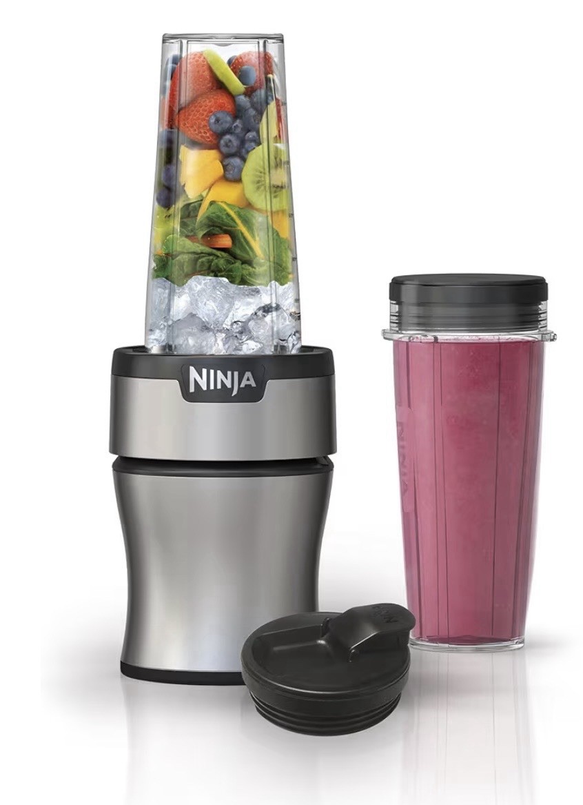 SEALED Ninja Nutri Blender 700 Watt Includes (2) 20oz. Cups w/Spout Lids BN300C