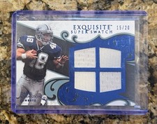 2008 UD Exquisite Daryl “Moose” Johnston Super Swatch Quad Patch #/20 Cowboys