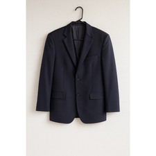 346 Brooks Brothers Blazer Mens Two Buttons Jacket Navy Wool 41L Career Classic
