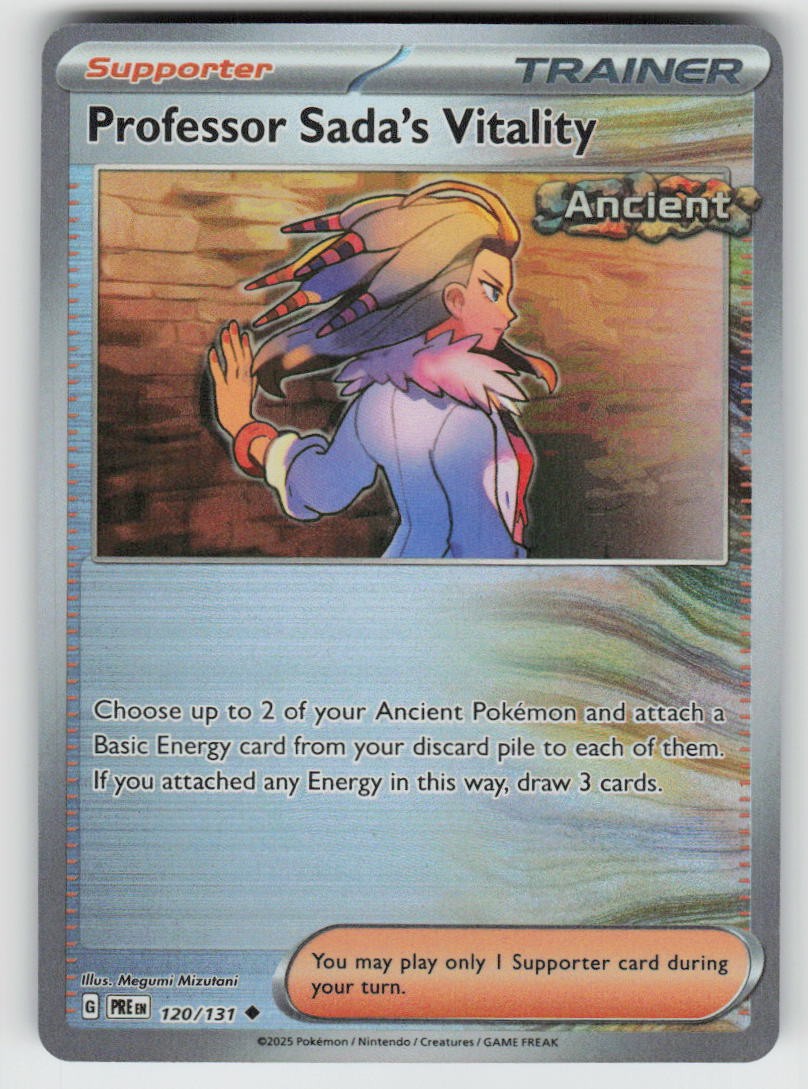 Professor Sada's Vitality (Poke Ball) 120/131 Prismatic Evolutions Holo NM