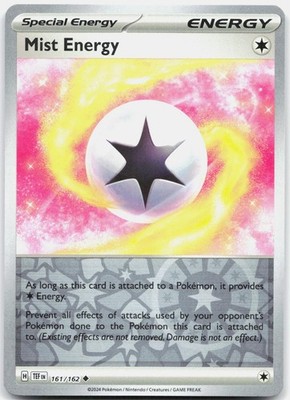 Mist Energy 161/162 Uncommon Temporal Forces Pokemon Reverse Holo Near Mint