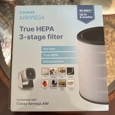 Coway Air Purifier Replacement Filter Set for Airmega Aim - 8-Month Life, HEPA
