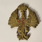 Antique Spanish Franco Cap Helmet Insignia Civil War Military Tanker Post WW2