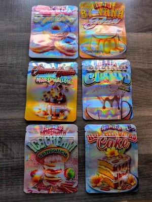 100x Mylar Bag Cali  Bag Ziplock Bag Druckverschluss Aufbewahrung Schweißbar Neu