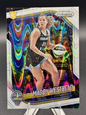 2025 Panini Prizm WNBA #138 Maddy Westbeld White Seismic Prizms 2