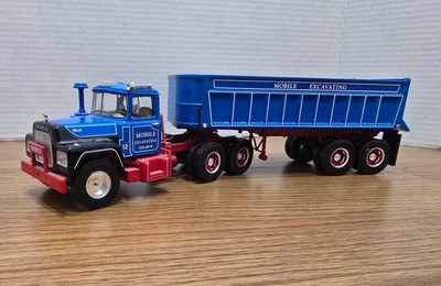 Mack Truck R MODEL with DUMP Trailer 1/34scale In BOX