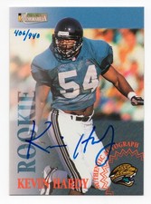 1996 Pro Line II Kevin Hardy Rookie Auto /940 Jaguars Autograph Card Serial Numb. rookie card picture