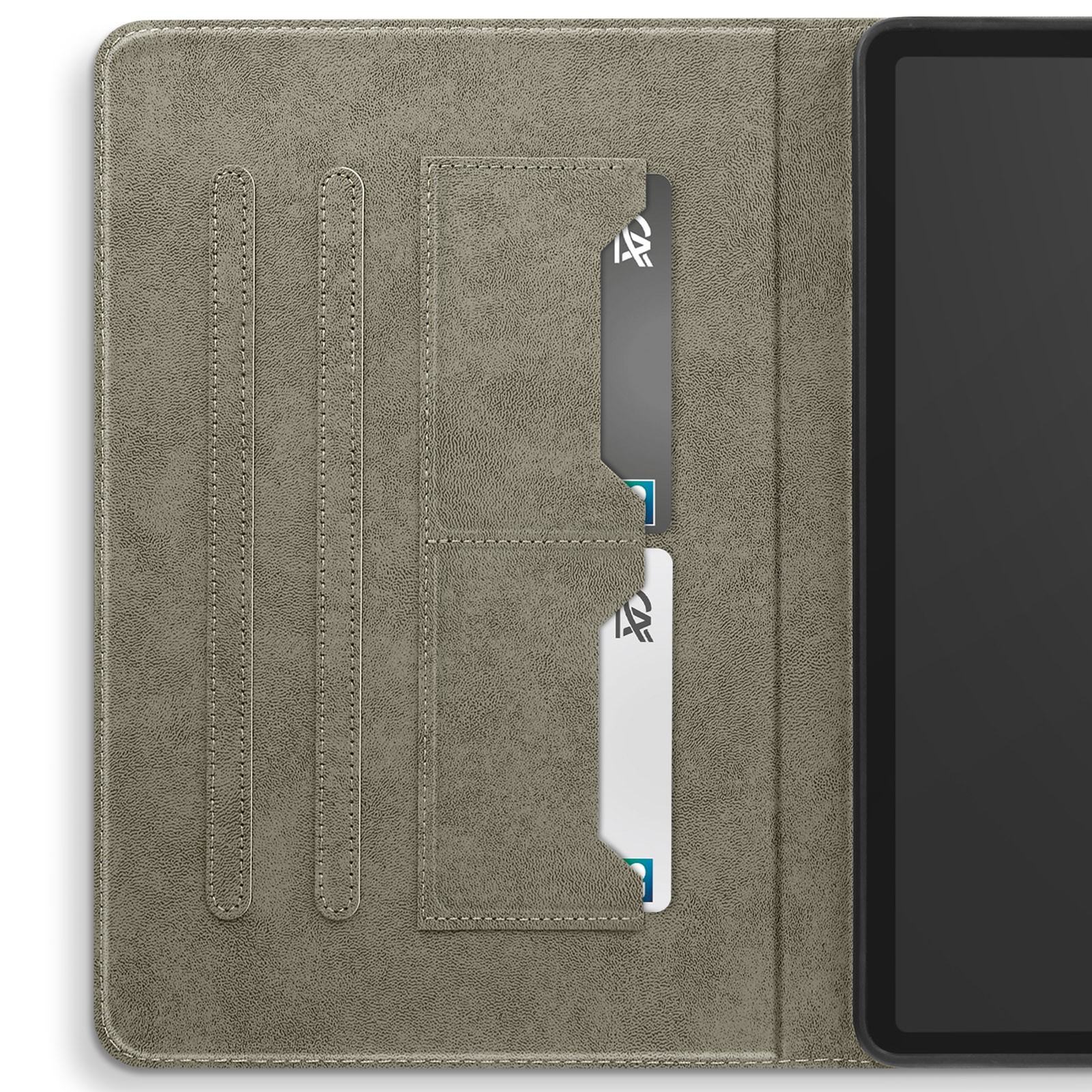 Housse Galaxy Tab S9 FE antichoc grise avec support multiposition intégré - 3