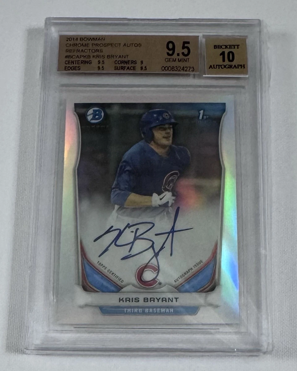 Kris Bryant Autographed Baseball Sports Trading Cards