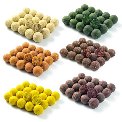 Karpfenboilies 20 mm 1 kg Kokosnüsse + Bananenkalmar + Oktopus Haken Köder Angeln praktisch Pack