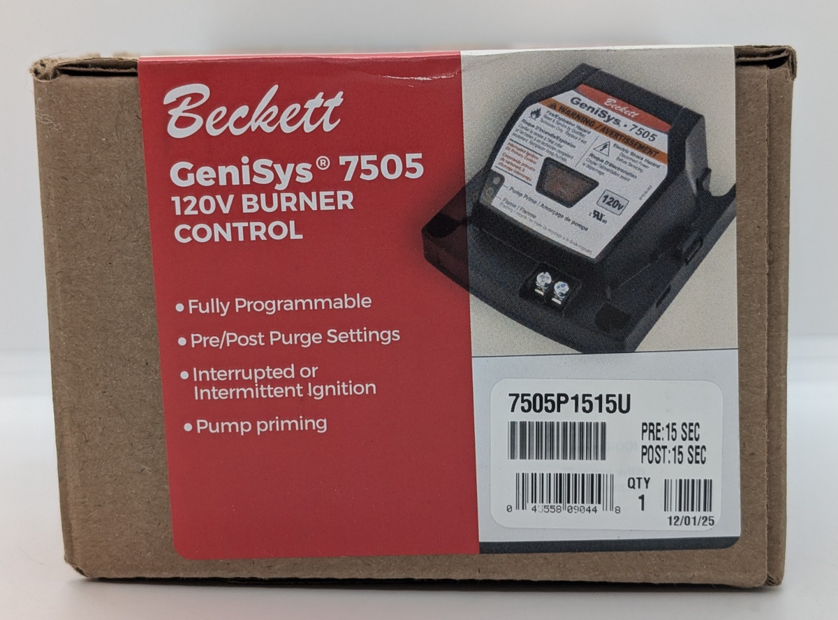 Beckett GeniSys 7505 120V Oil Burner Control - 7505P1515U - NEW IN