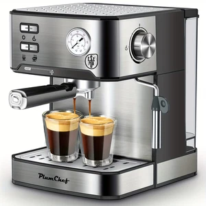 Espresso Machine, Stainless Steel Dual Brew, 54oz Water Tank