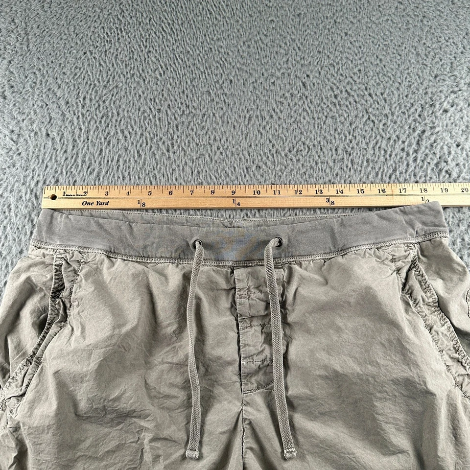 James Perse Cargo Shorts Mens 3 Gray Drawstring Cargo Pockets Casual Washed - Image 4 of 4