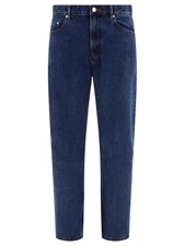 $295 A.P.C. Men's Cotton Relaxed Jeans, Blue, 33