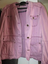 VTG MARC JACOBS Denim plum color Jean Jacket Coat size 12 mint