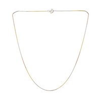 Dreifarbige Halskette Aus Sterling-Silber Mit Rhodiumbeschichtung