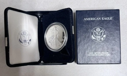 2003 American Eagle Silver Proof 1 oz. Bullion Coin with Box & COA