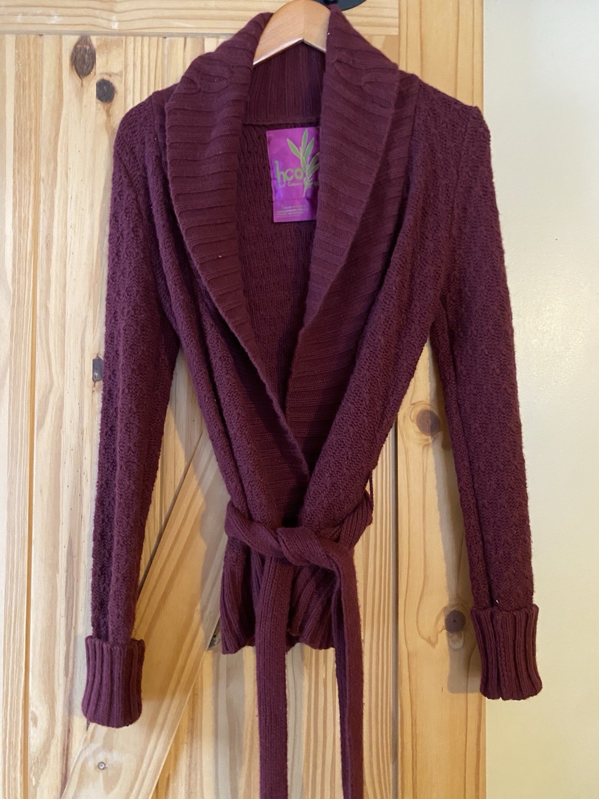 Rare Vintage Early Hollister Rabbit Hair Wrap Sweater Y2K 2000’s Bella Swan L image 3