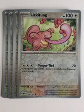 Pokemon Tcg 151 4x Playset Reverse Holographic Lickitung 108165 Near Mint Pokemon Tcg 151 4x Playset Reverse Holographic Lickitung 108165 Near Mint
