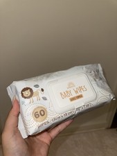 Baby Wipes,Gentle Formula, 60 Count,Soft,Hypoallergenic Wipes for Sensitive Skin