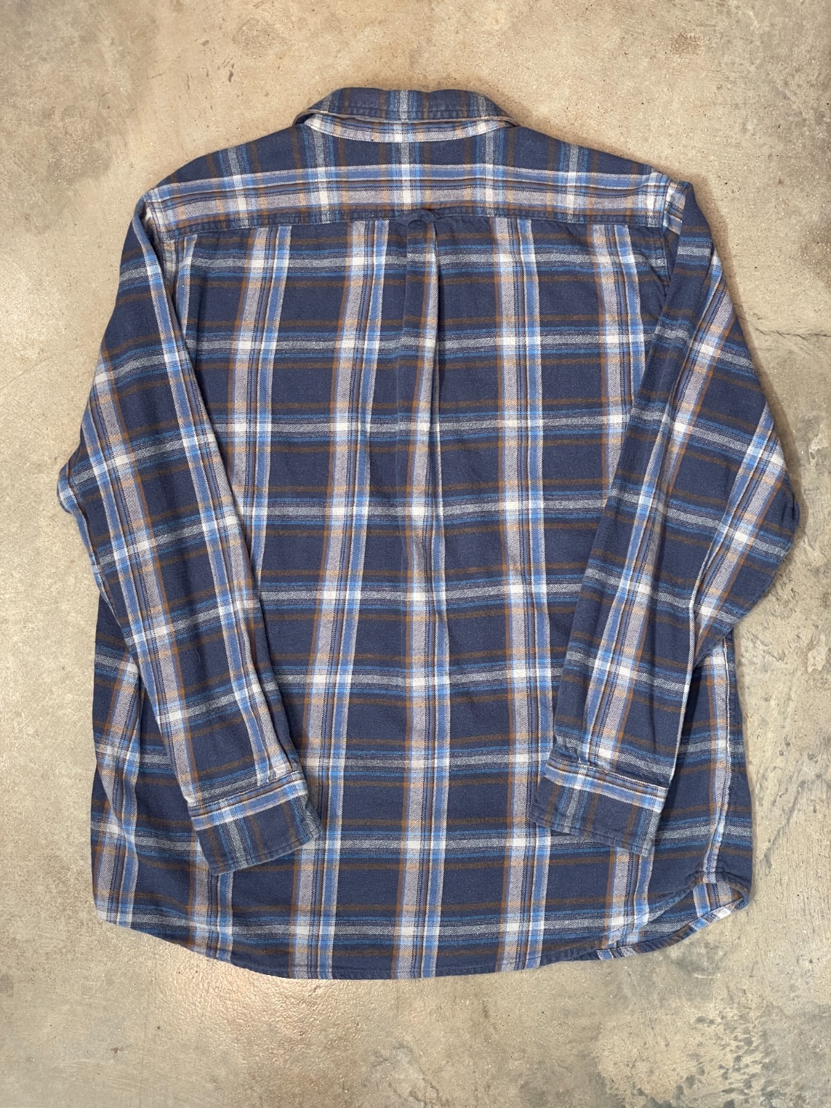 Eddie Bauer Flannel Shirt Men XL Blue Plaid Cotton Button Down Long Sleeve thumbnail 11