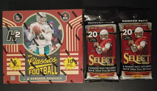 2021 Panini Classics Football Factory Sealed Hobby H2 Hybrid Box + Select Hanger