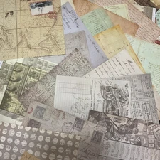 Lot of 36 Scrapbooking Papers 12 x 12 in