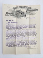 1899 antique FAMOUS MANUFACTURING CO chicago il FARMING IMPLEMENTS LETTERHEAD
