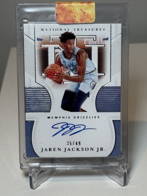 2020-21 Panini National Treasures Jaren Jackson Jr.  Signatures  /49 #S-JJJ