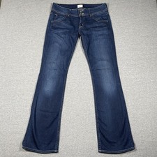 Hudson Bootcut Jeans Womens 30 Blue Dark Wash Mid Rise Made In USA Denim