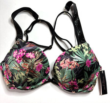 Victoria Secret Add 2 Cup Push Up Bling Strap Bikini Swim top New Size 32B