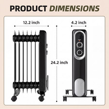 watt oil filled electric heater