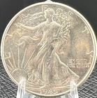 1945 Walking Liberty Half Dollar Silver Coin, Blast White Superb Gem BU+