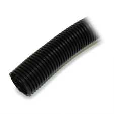 Wire/Cable Saver Corrugated Split Tube/Loom 1inchinch Diameter  Black (per FOOT)