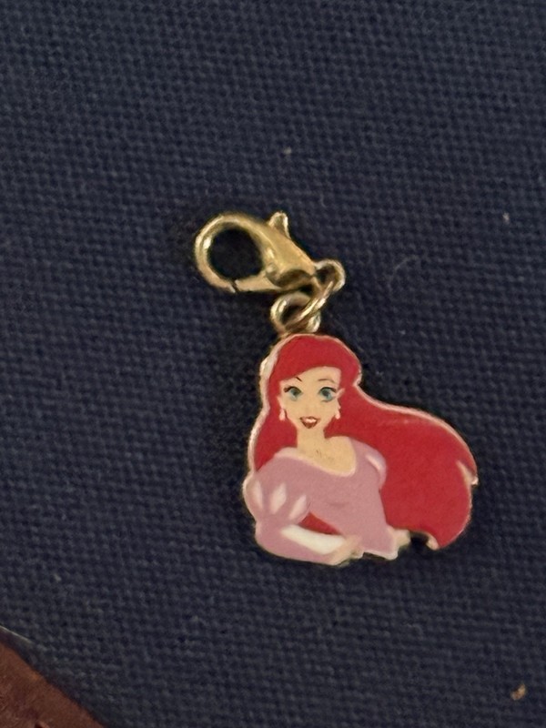 Disney’s Little Mermaid Ariel Charm Lobster Clasp Gold Tone Accent