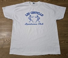 Lou Costello Sportmen Club Graphic T Shirt Size XL