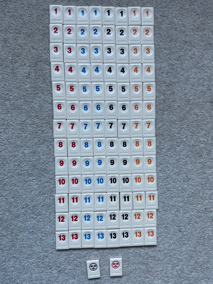 Rummikub - Hasbro Classic Original Family Board Game  - 100% Complete -All Tiles - Image 3 of 4