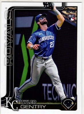 2025 Topps Series One Baseball Tyler Gentry No. 6 Kansas City Royals