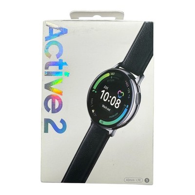 SAMSUNG Galaxy Watch Active2 40 mm LTE   Stainless Steel   Silver   Echtlederarm