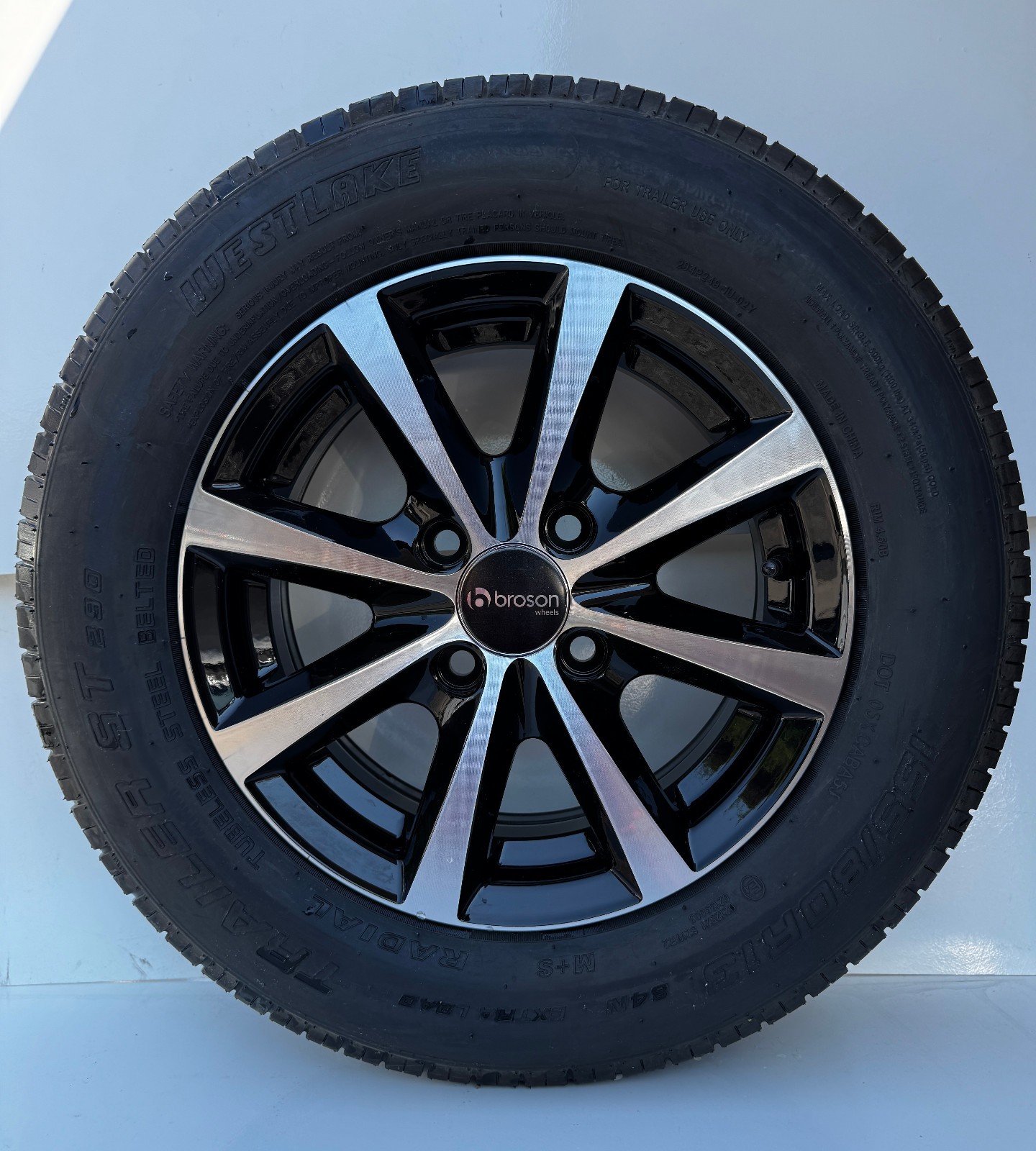 Cerchio in alluminio per rimorchio 155/80 R13