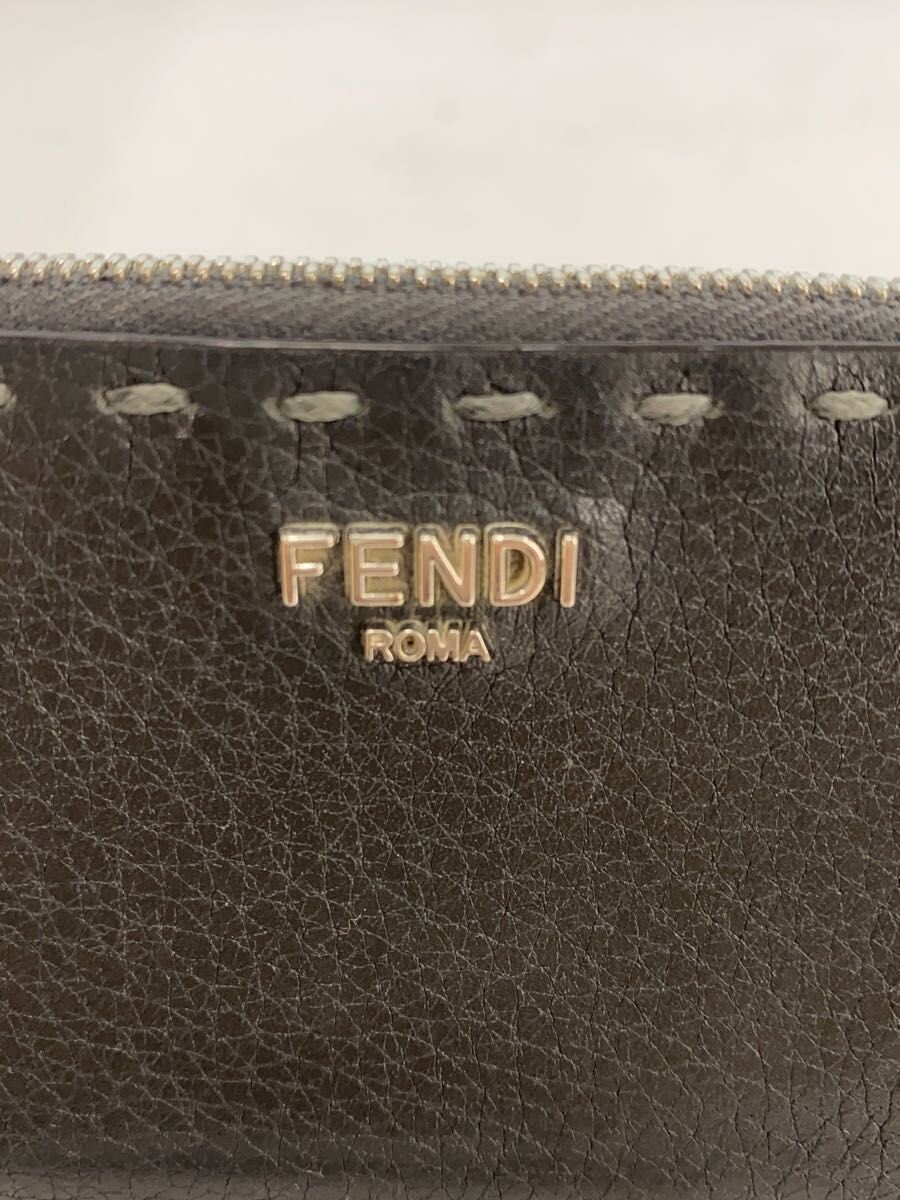 FENDI Men's Leather Card Case, Gray, Solid Color, 7m0343 ap3b f0j55 thumbnail 3