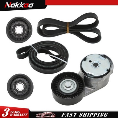 FOR MASERATI GHIBLI LEVANTE QUATTROPORTE 3.0 V6 BELT TENSIONER IDLER PULLEY KIT