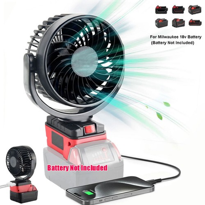 #ad Portable Fan For Milwaukee TOOL ONLY 18V Battery Cordless Fan Jobsite fan $17.98