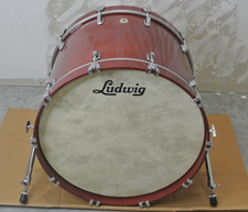 CLEAN LUDWIG USA 22" SUPER CLASSIC BASS DRUM in CHERRY STAIN for YOUR SET RM54