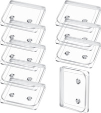 8 Pieces Shower Curtain Clips Splash Guard Holder Clear Adhesive Windproof Splas