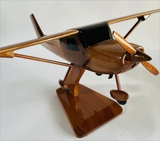 Cessna 150 Premium Highly Detailed Mahogany Wood Desk Model
