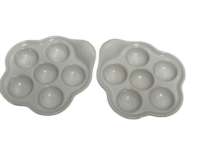 Revol 615603 Diameter 6 1/4'' snail dish white glazed porcelain Escargot